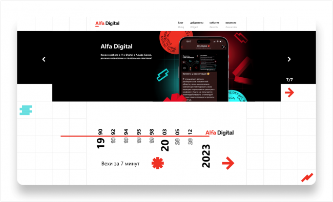 Отдельный карьерный сайт для ИТ-направления Alfa Digital
